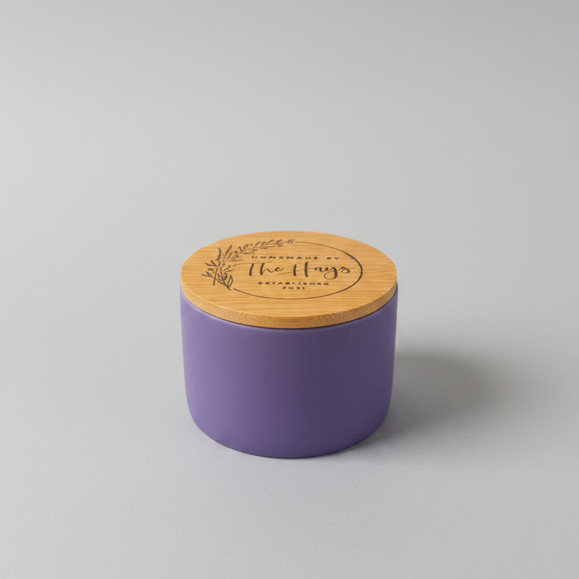Mini Amethyst Ceramic Jar
