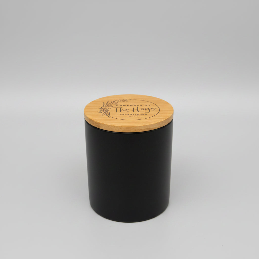 11oz. Black Ceramic Jar