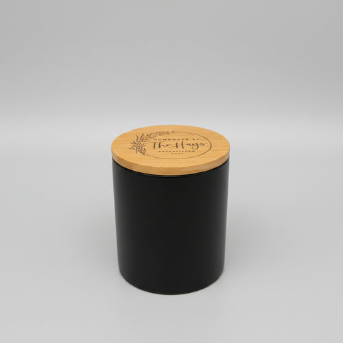 11oz. Black Ceramic Jar