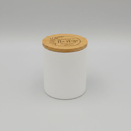 11oz. White Ceramic Jar
