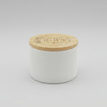 Mini White Ceramic Jar
