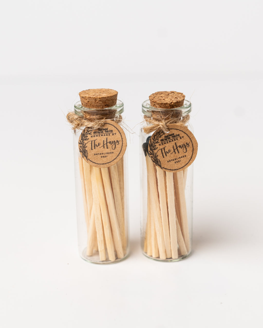 Glass Jar Match Sticks